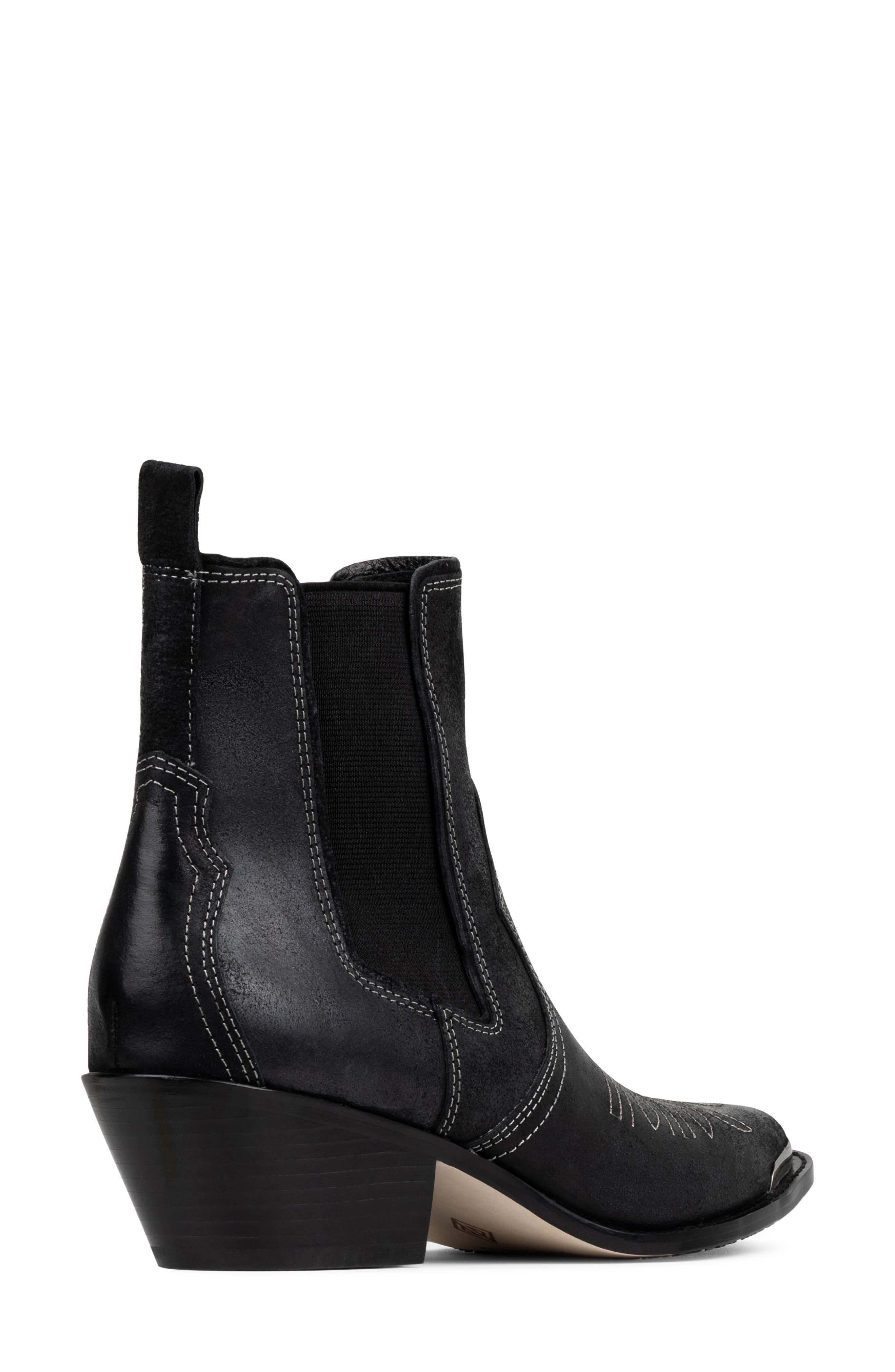 WESTERN BOOTIE- SP, Alternate, color, BLACK