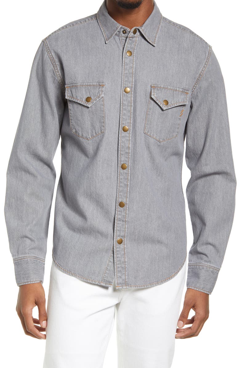 Billy Reid SHOALS DENIM SHIRT, Main, color,