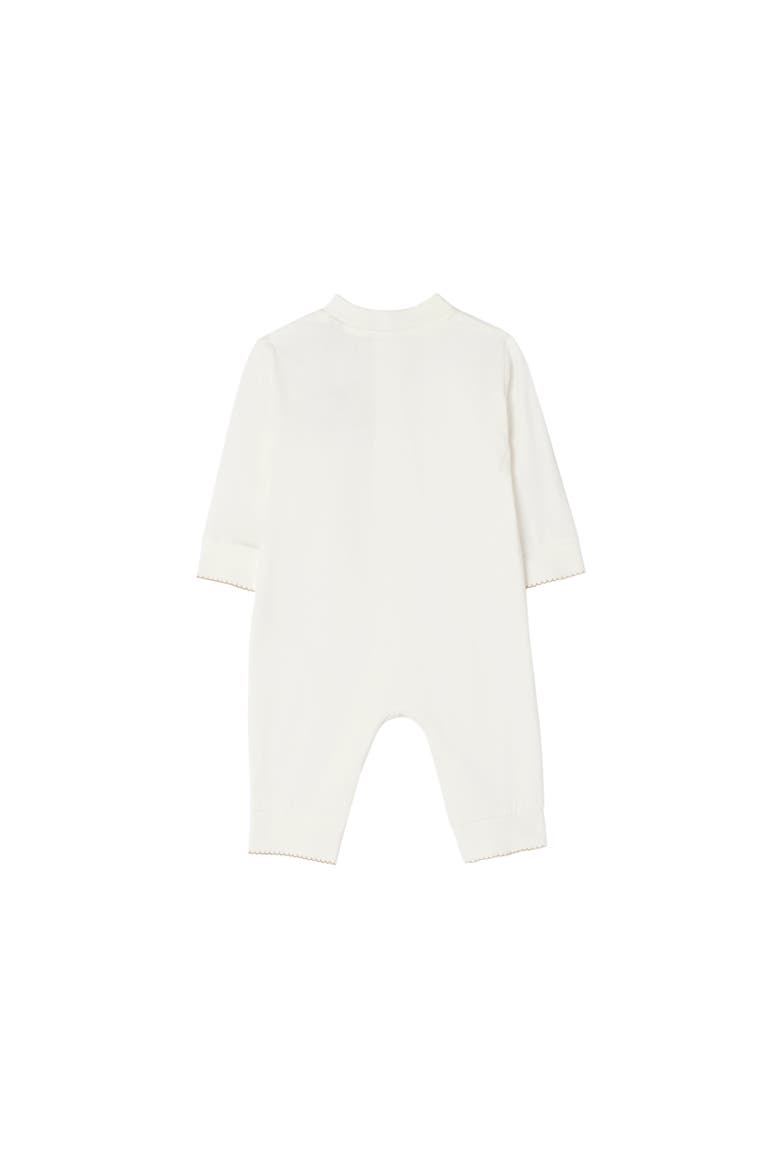 Knight Stamp Cotton Jumpsuit, Alternate, color, Chalk white