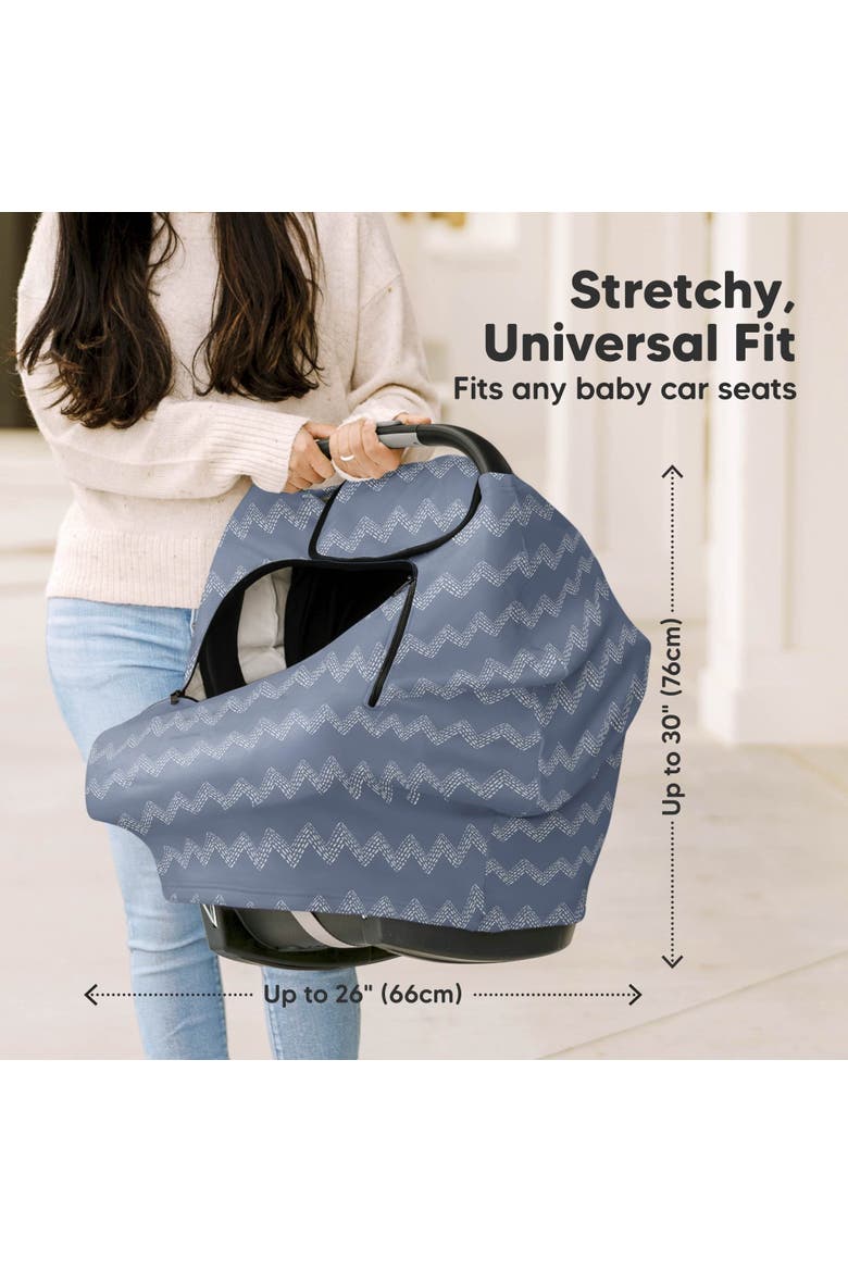 Warmzy Baby Car Seat Cover, Alternate, color, Indigo