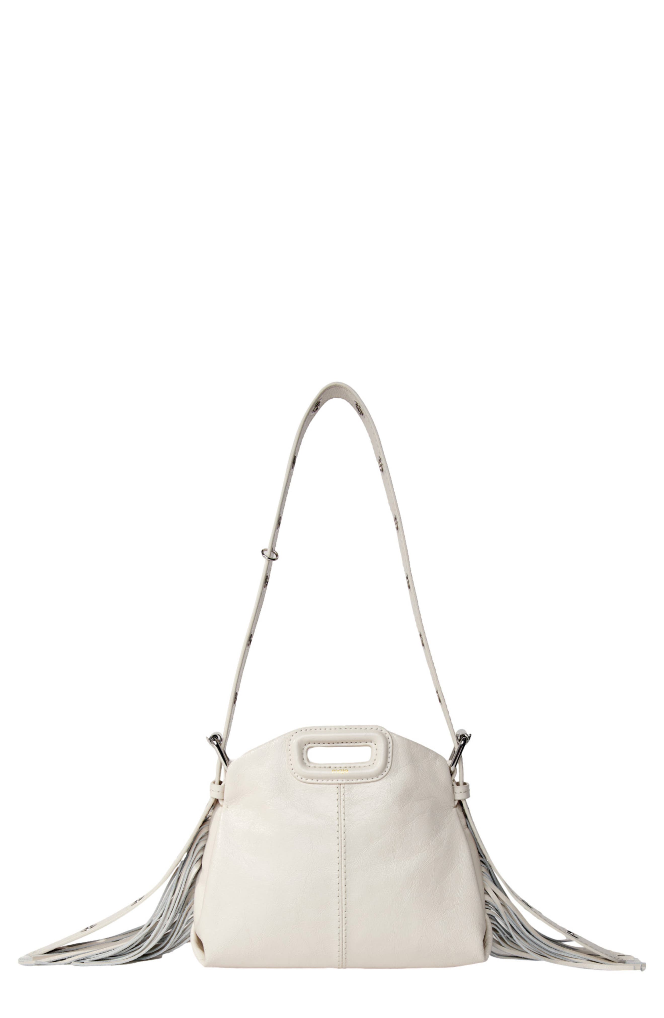 maje Crackle Mini Miss M Shoulder Bag, Main, color, 