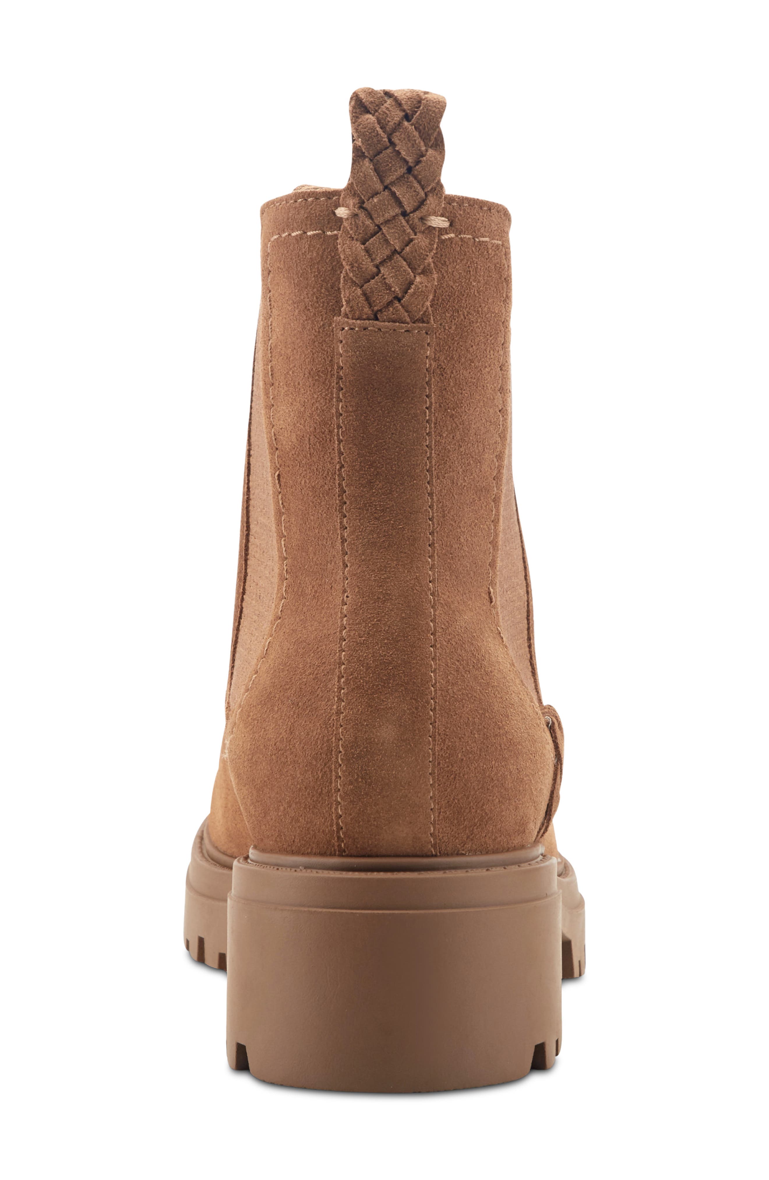Alexxy Waterproof Chelsea Boot Leather, Alternate, color, DARK NATURAL