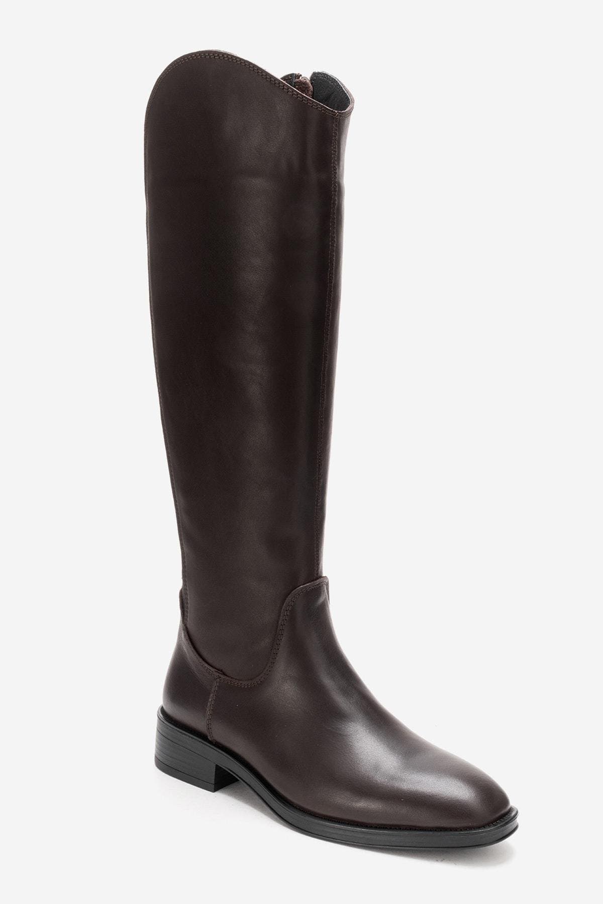 Forever & Always Shoes Ruiz Leather Knee High Boot, Alternate, color, Brown