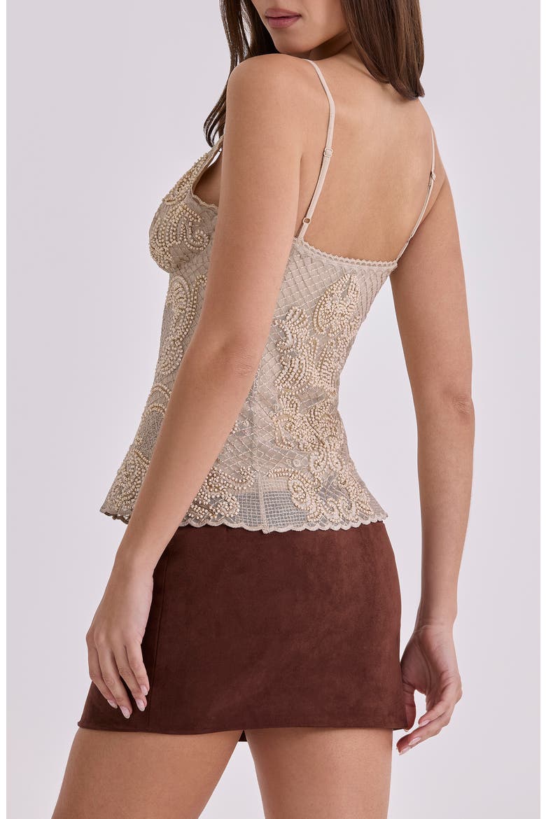 Adelise Faux Suede Miniskirt, Alternate, color, MOCHA