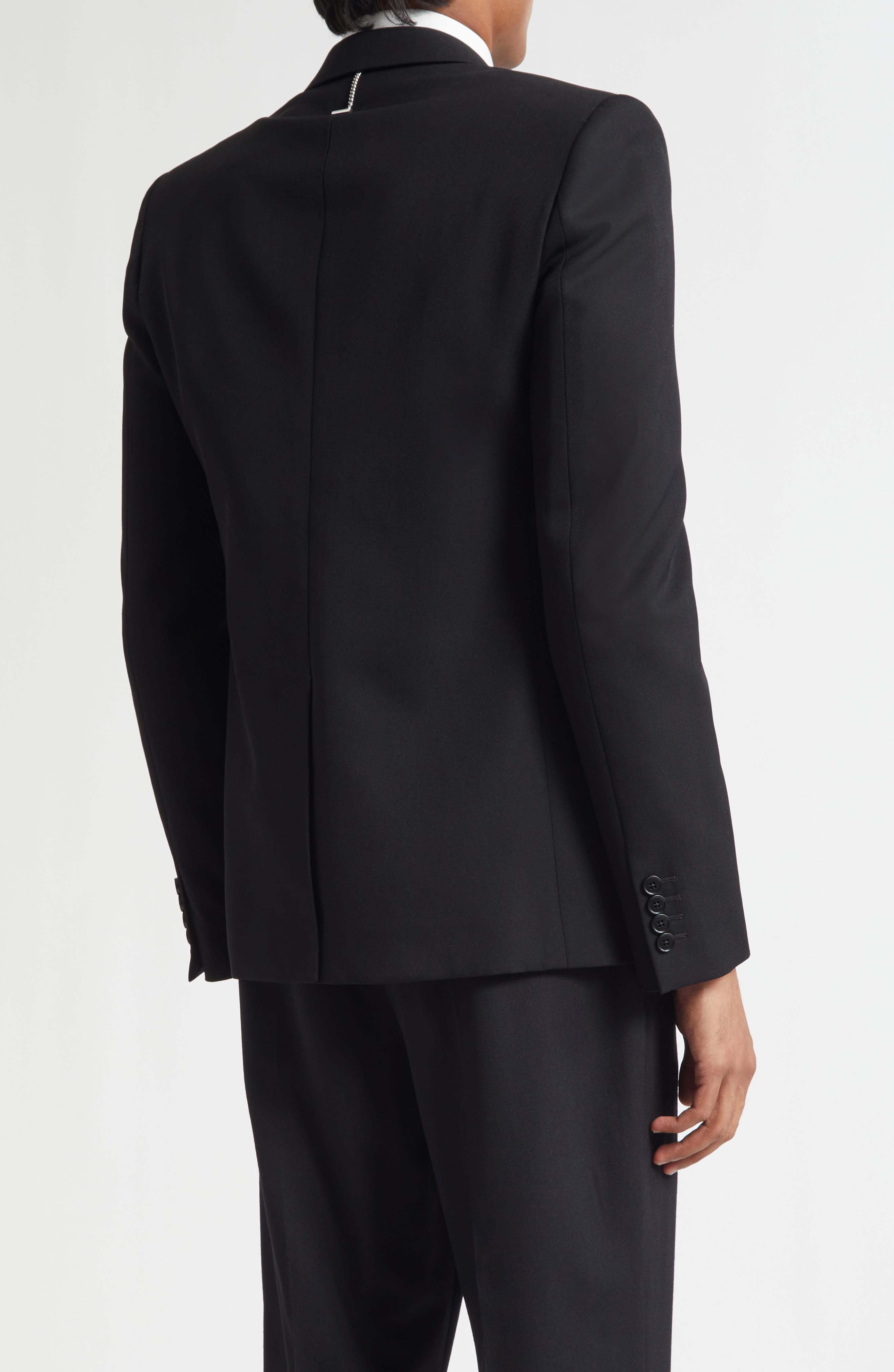 Rever Crystal Embellished Peak Lapel Blazer - image 2