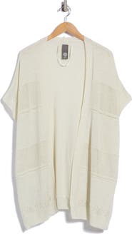 Vince Camuto Metallic Textured Knit Ruana