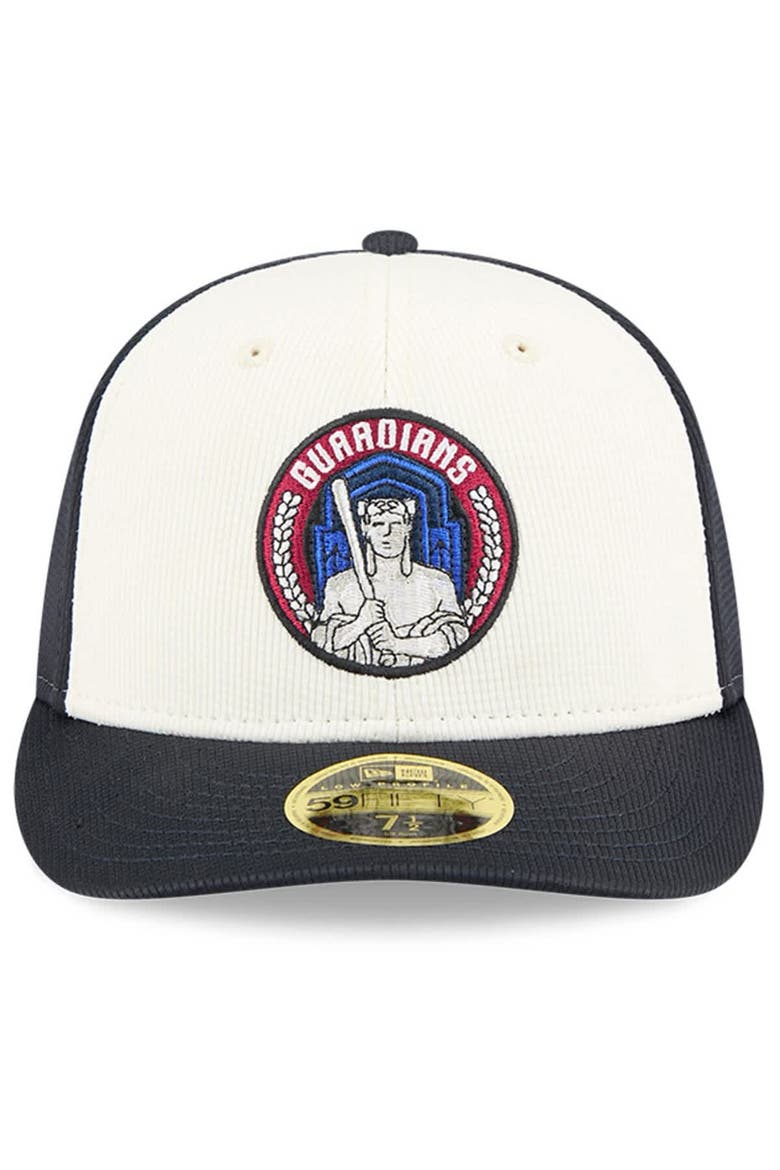Men's New Era Navy/White Cleveland Guardians City Connect Batting Practice Low Profile 59FIFTY Fitted Hat, Alternate, color, Navy