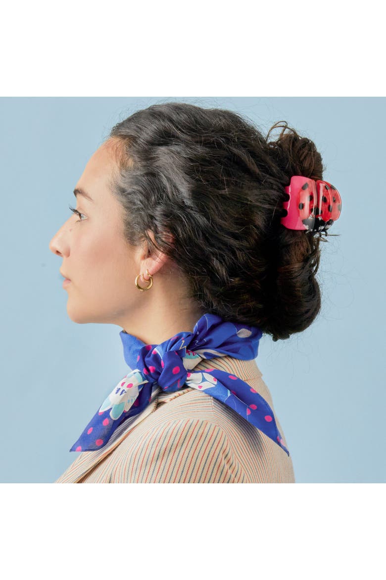 Fortune Cotton Silk Bandana, Alternate, color, Blue