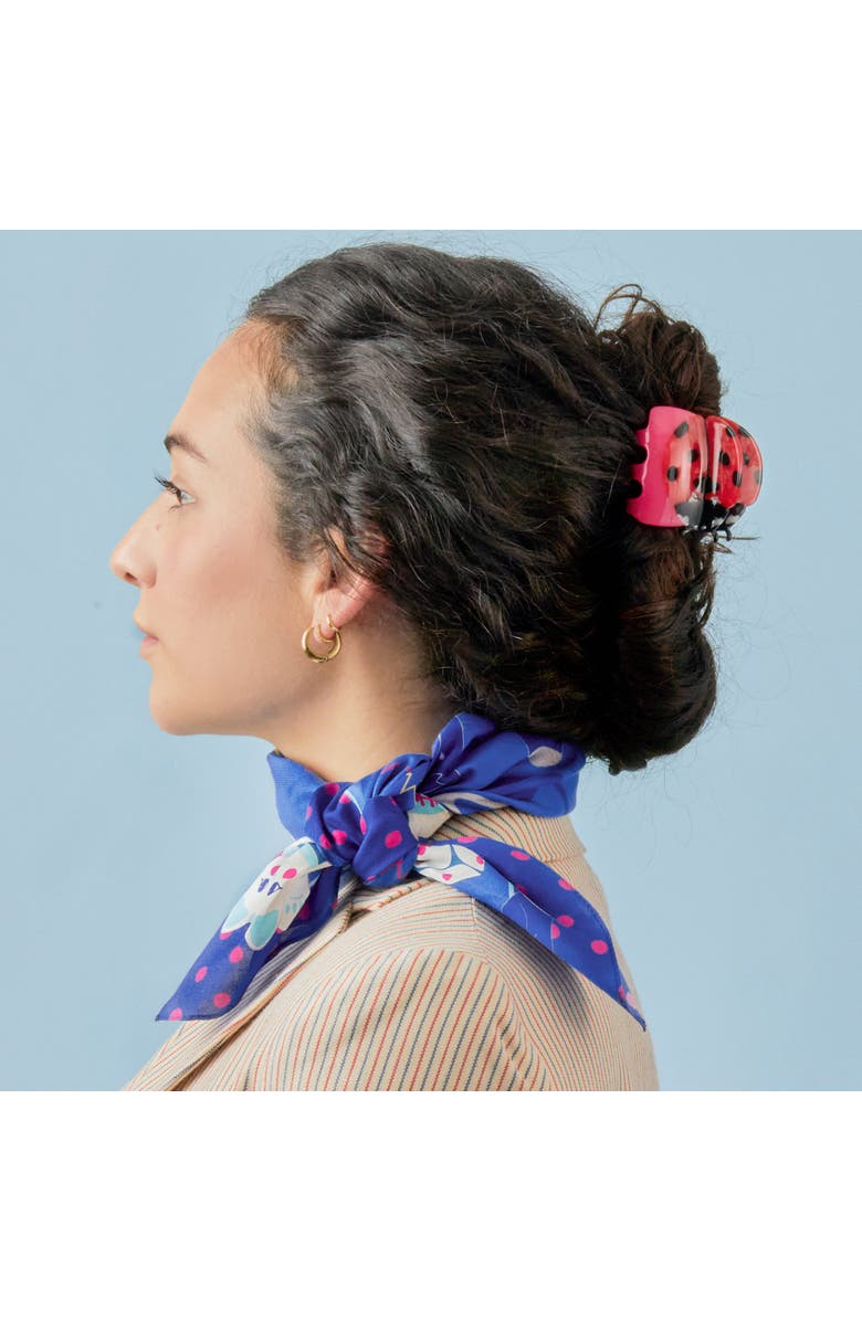 Centinelle Fortune Cotton Silk Bandana, Alternate, color, Blue