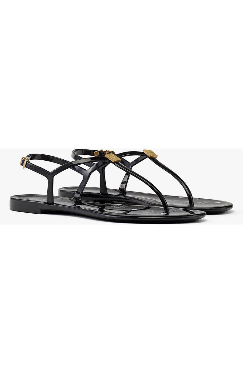MCM Women's Monogram Jelly Sandals, Main, color,