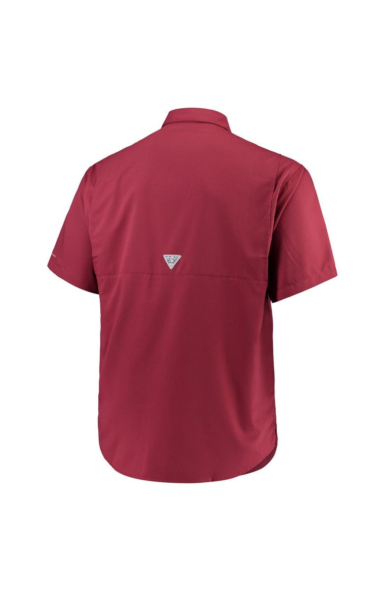 Columbia Men's Columbia Garnet Florida State Seminoles Big & Tall Collegiate Tamiami Button-Down Shirt, Alternate, color, 