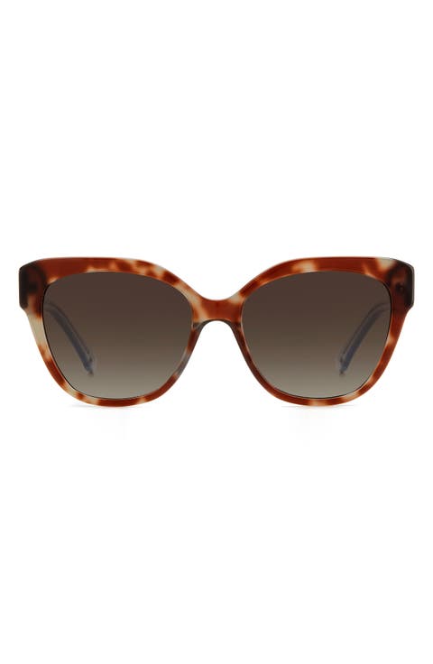 savanna 57mm gradient cat eye sunglasses