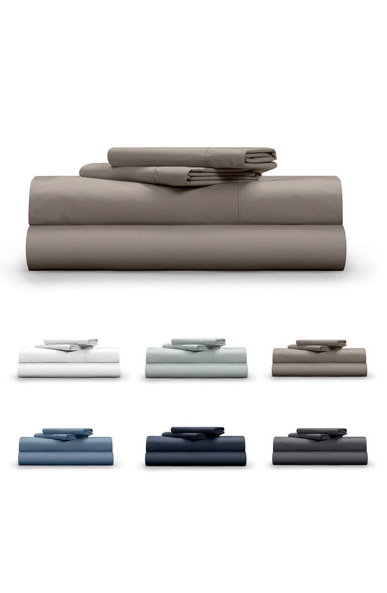 Classic Cool & Crisp 100% Cotton Percale 4-Piece Sheet Set