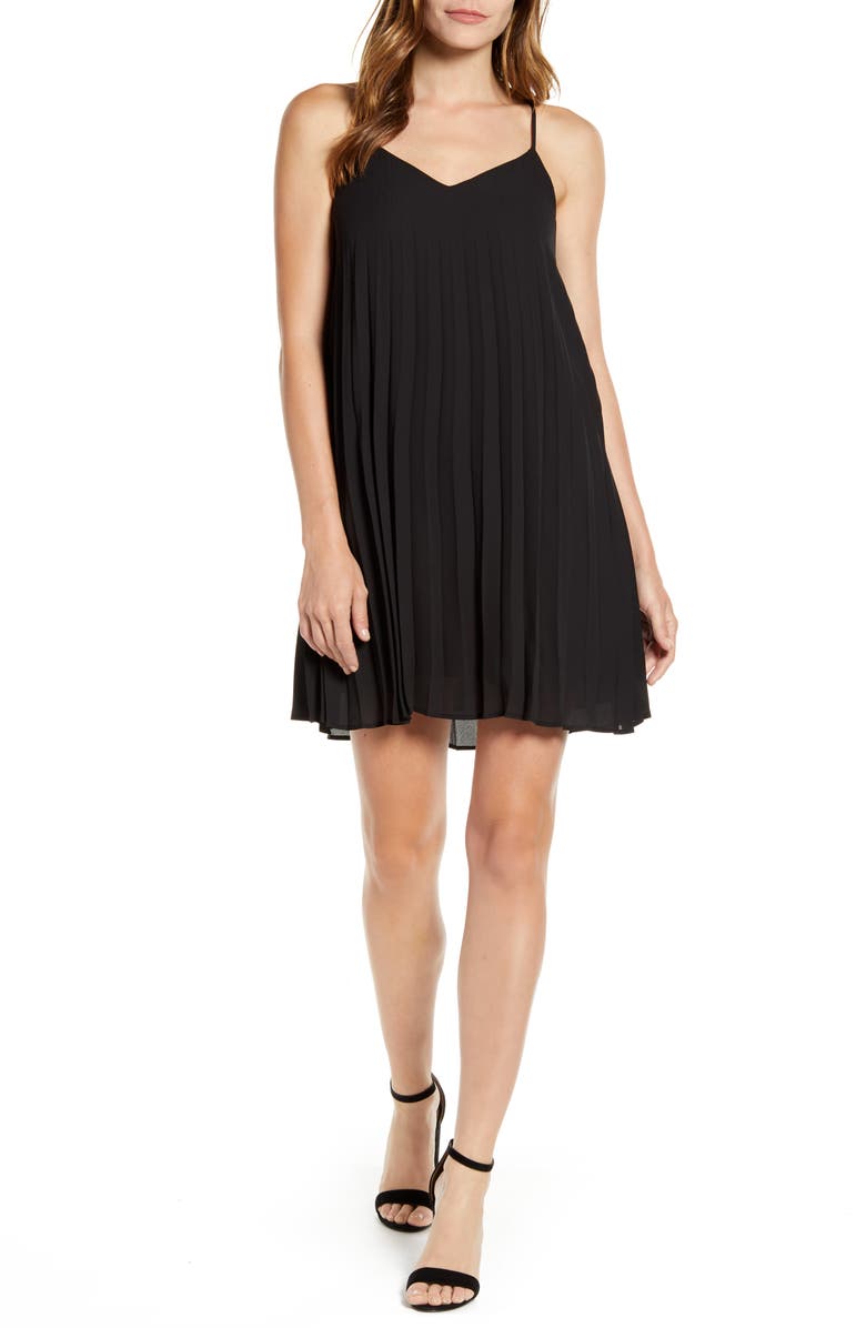 GIBSONLOOK Gibson x Hot Summer Nights Almost Ready Pleated Minidress, Main, color,