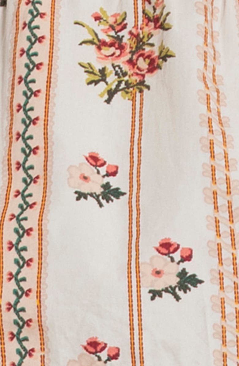 Seraphine Floral Cotton Maternity/Nursing Midi Sundress, Alternate, color,