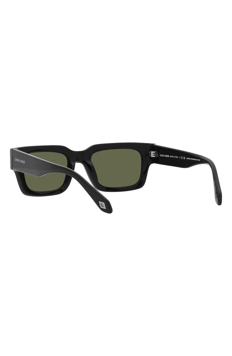 Armani Exchange 52mm Rectangular Sunglasses, Alternate, color, 