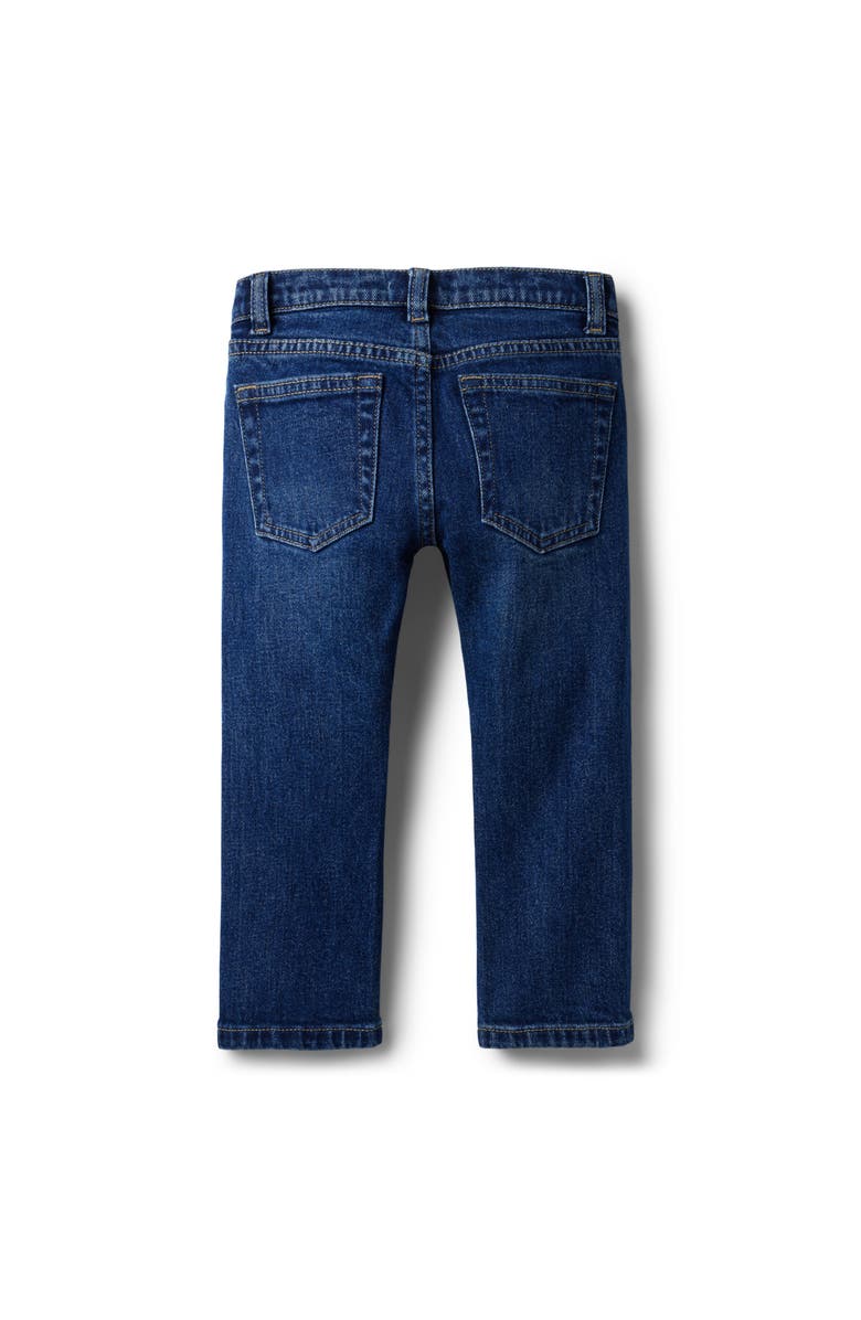 Janie and Jack Straight Jean In Kingsley Wash, Alternate, color, Blue