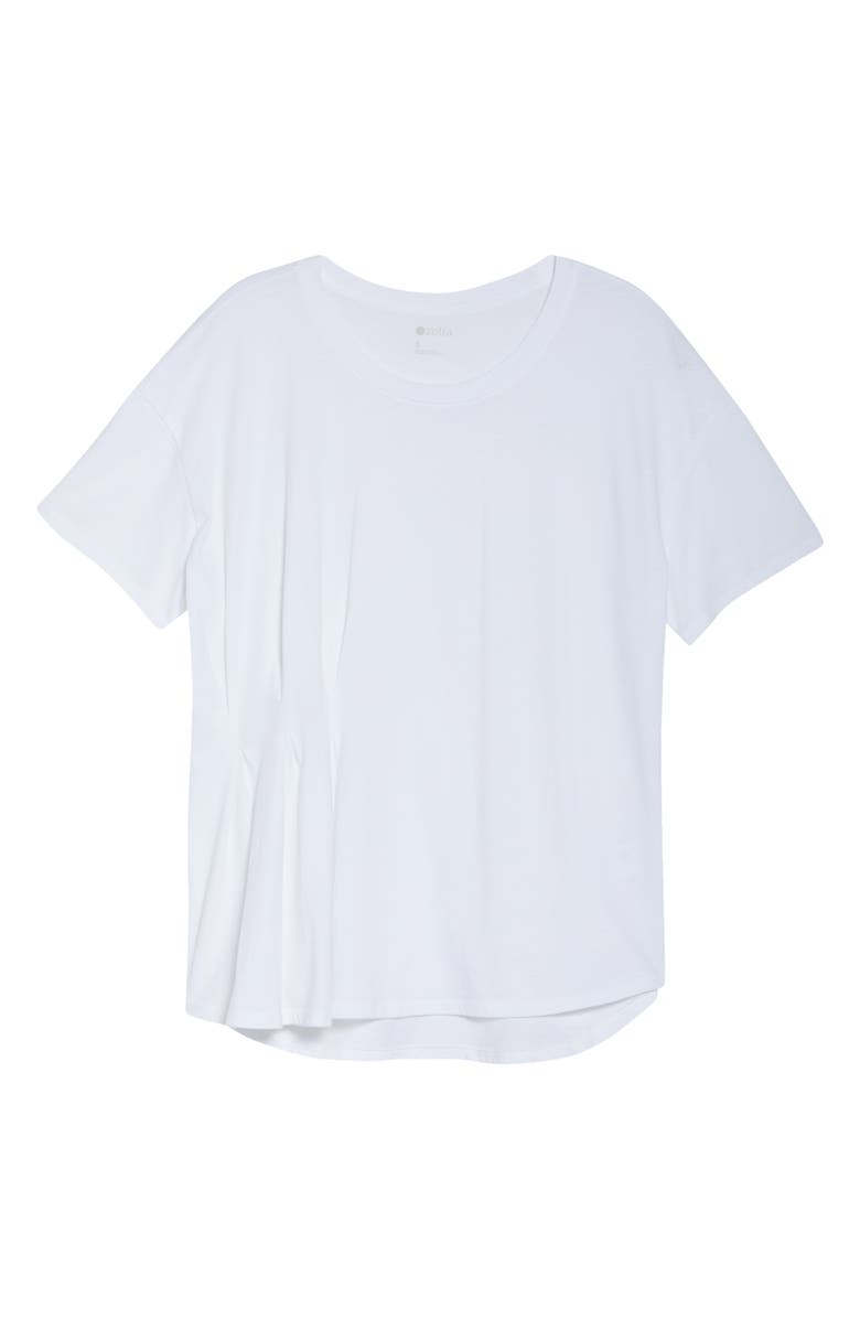 Zella Washed Pleated T-Shirt, Alternate, color,