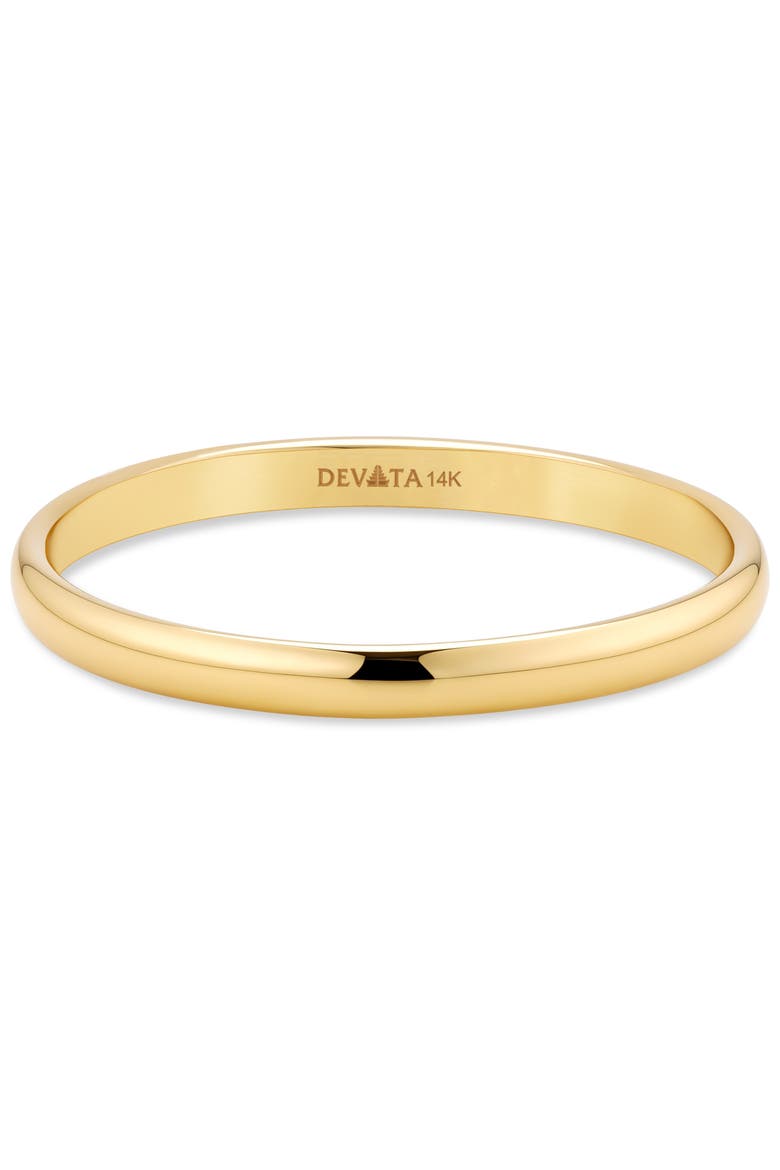 2mm Classic Dome Band Ring in 14K Gold, Alternate, color, Gold