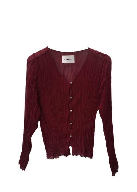 Maya pleated cardigan