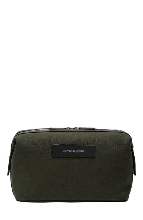 Kenyatta Organic Cotton Canvas Toiletry Bag