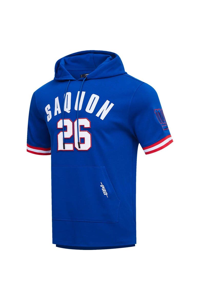 Men's Pro Standard Saquon Barkley Royal New York Giants Player Name & Number Hoodie T-Shirt, Alternate, color, Royal