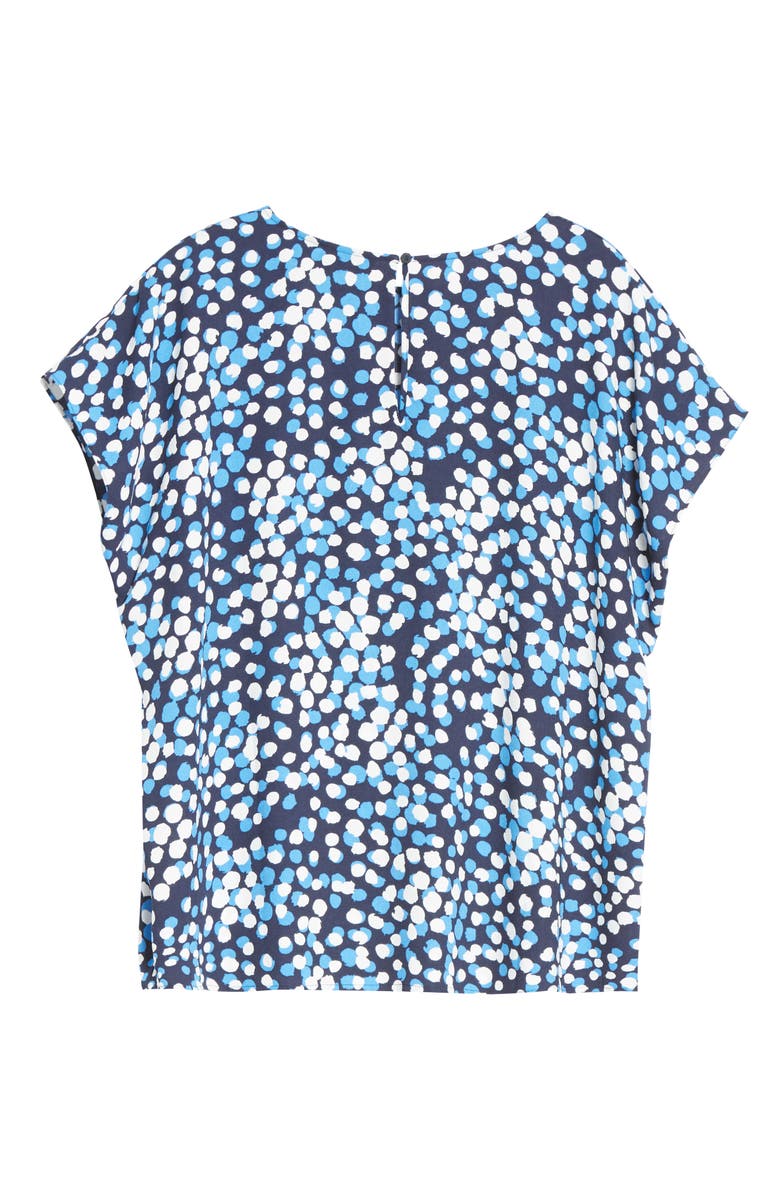 Halogen<sup>®</sup> Cap Sleeve Blouse, Alternate, color, Navy- Blue Dot