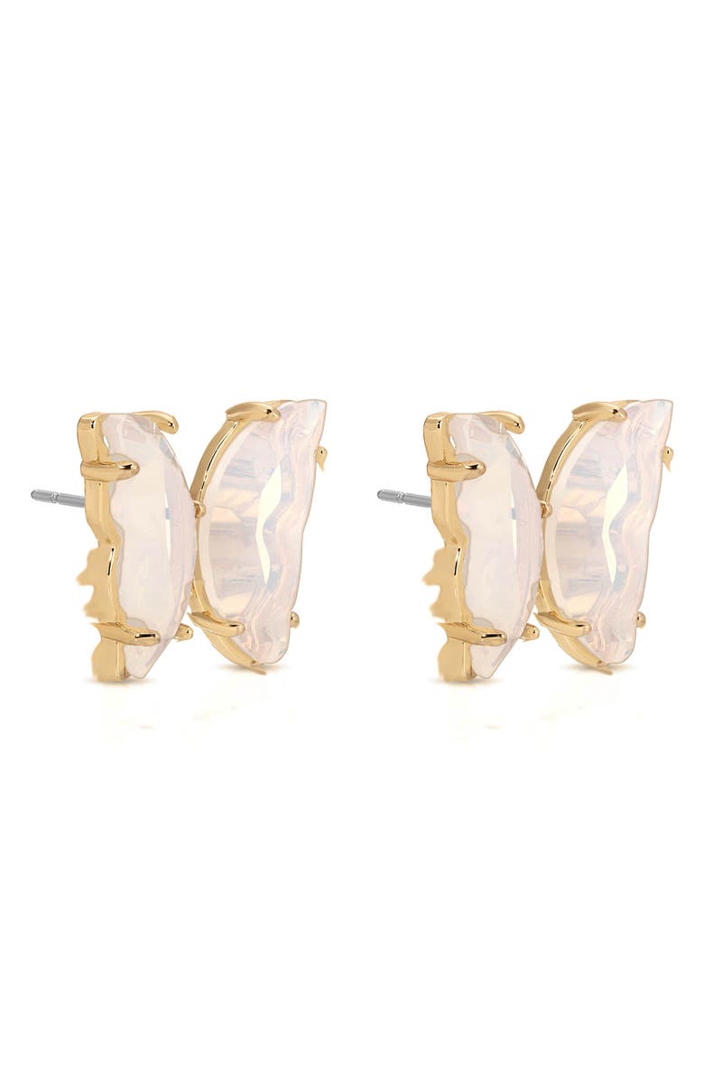 Ettika Butterfly Stud Earrings, Alternate, color, Opal