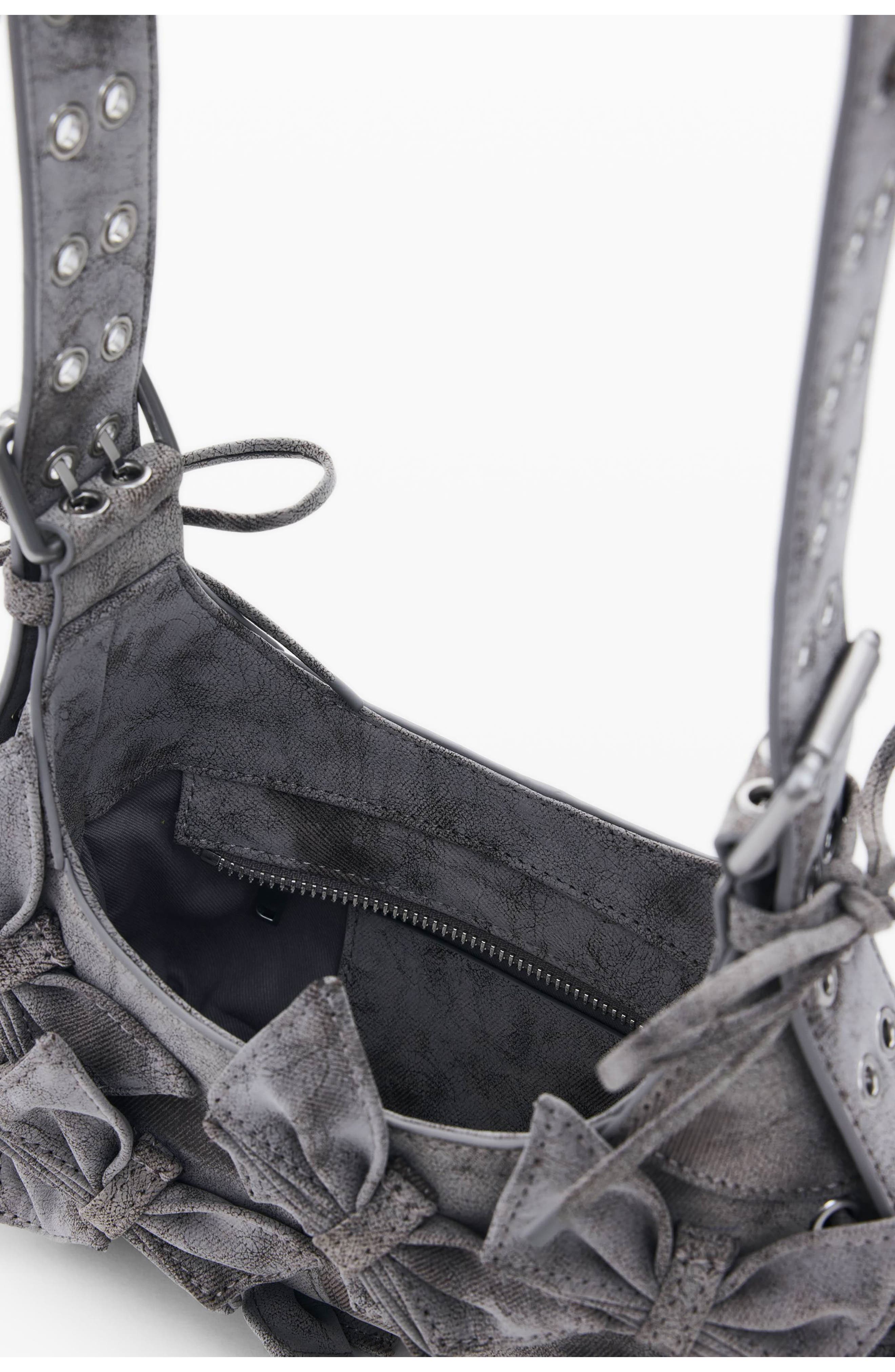 Butterfly Crossbody Bag, Alternate, color, LIGHT GRAY