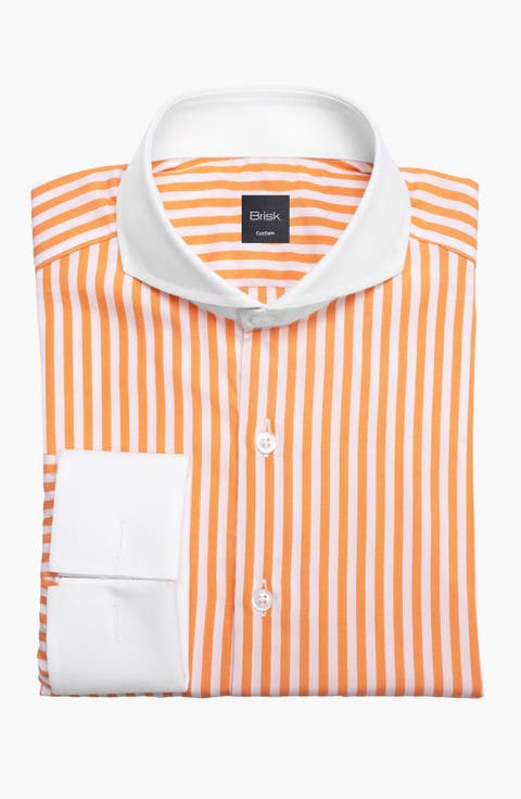 Bengal Striped Pima Cotton Shirt Wrinkle Resistant