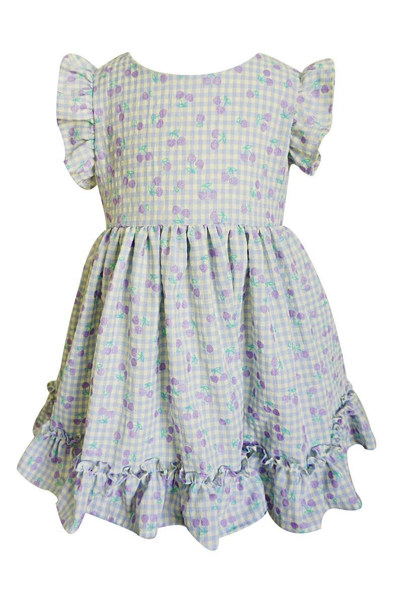 Popatu Flutter Sleeve Cotton Seersucker Dress, Main, color,