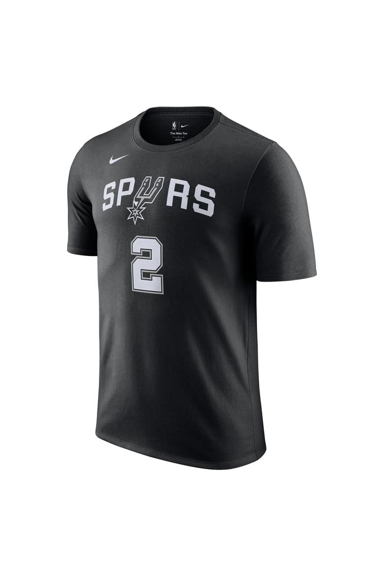 Unisex Nike Dylan Harper Black San Antonio Spurs Name & Number T-Shirt, Alternate, color, Black