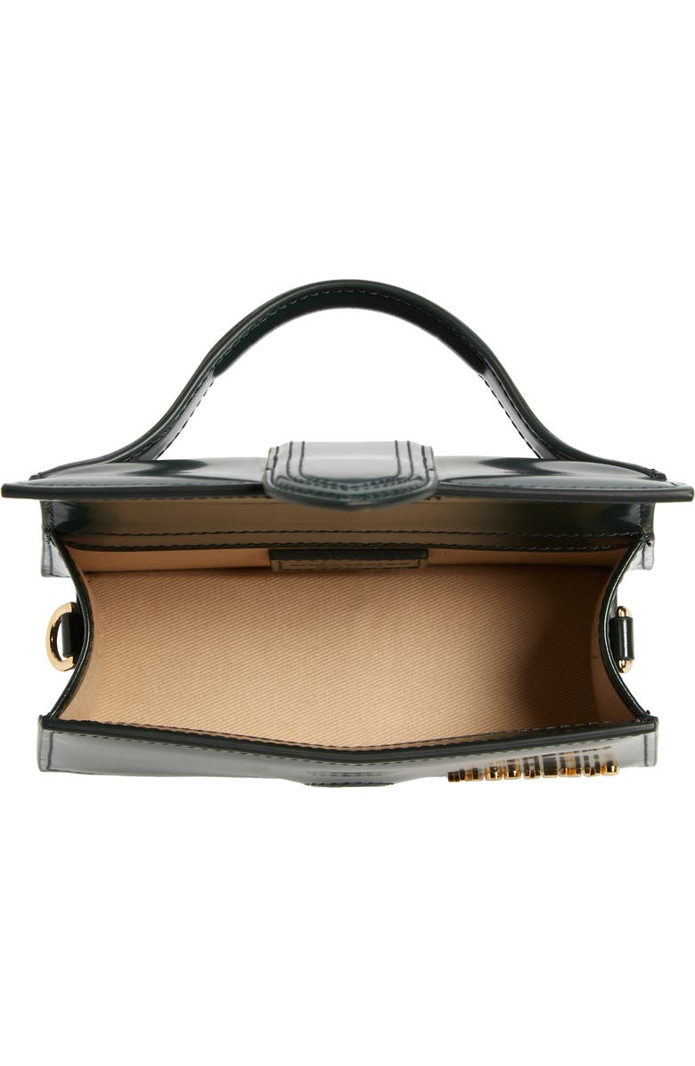 Jacquemus Le Bambino Leather Shoulder Bag, Alternate, color, Dark Green 590