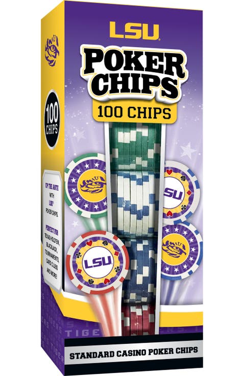 LSU Tigers 100 Piece Poker Chips