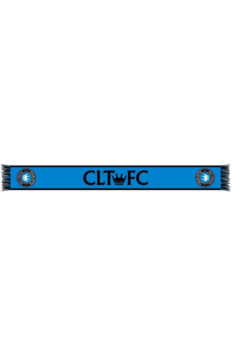 RUFFNECK SCARVES Charlotte FC Two-Tone Summer Scarf, Main, color, 