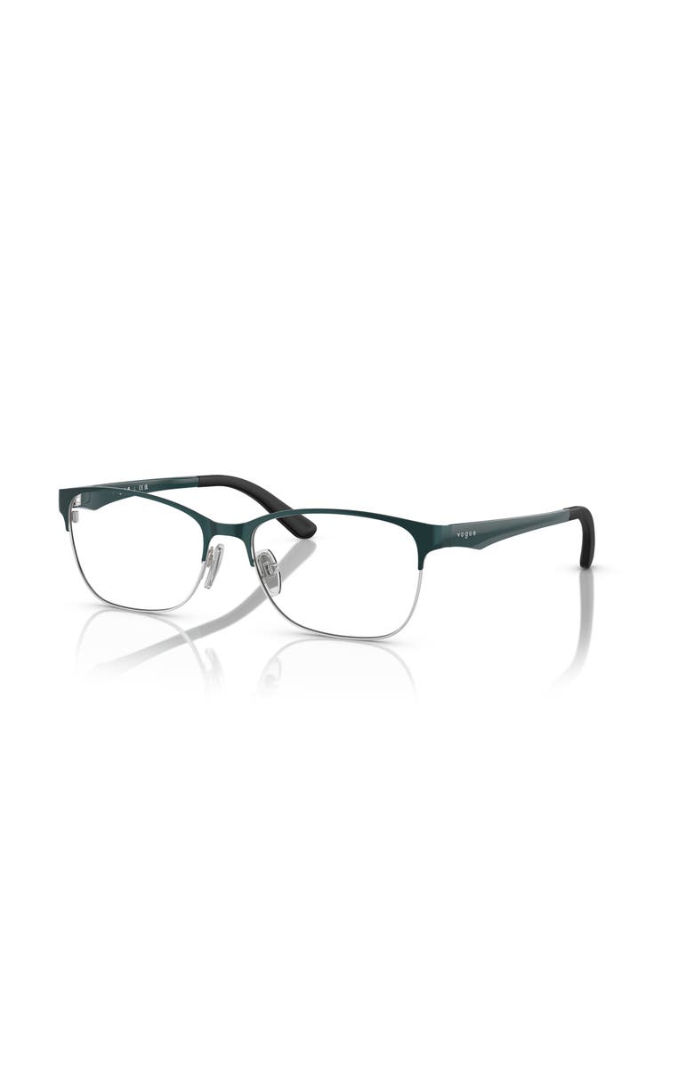 Vogue Eyewear 52mm Square optical glasses, Main, color, Green