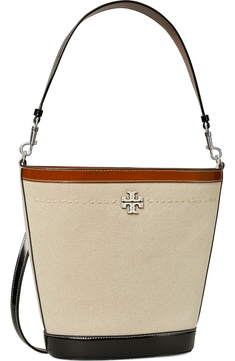Tory Burch McGraw Canvas Bucket Bag, Alternate, color,