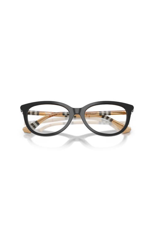 Burberry 54mm Cat Eye Optical Glasses In Black