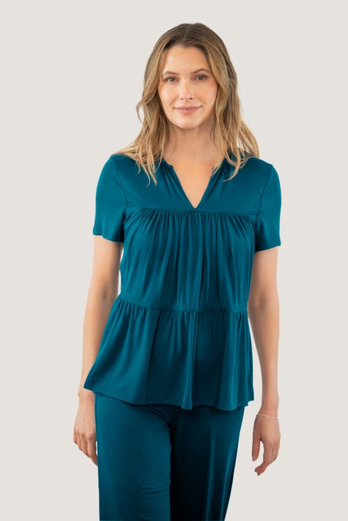 Jjwinks Tiered Built-in Shelf Tee In Blue