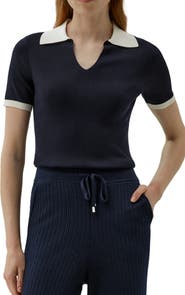 Lilysilk Timeless Mei Silk Knit Polo