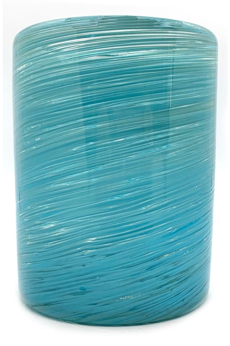 Handblown Glasses - Set of 4, Alternate, color, AQUA