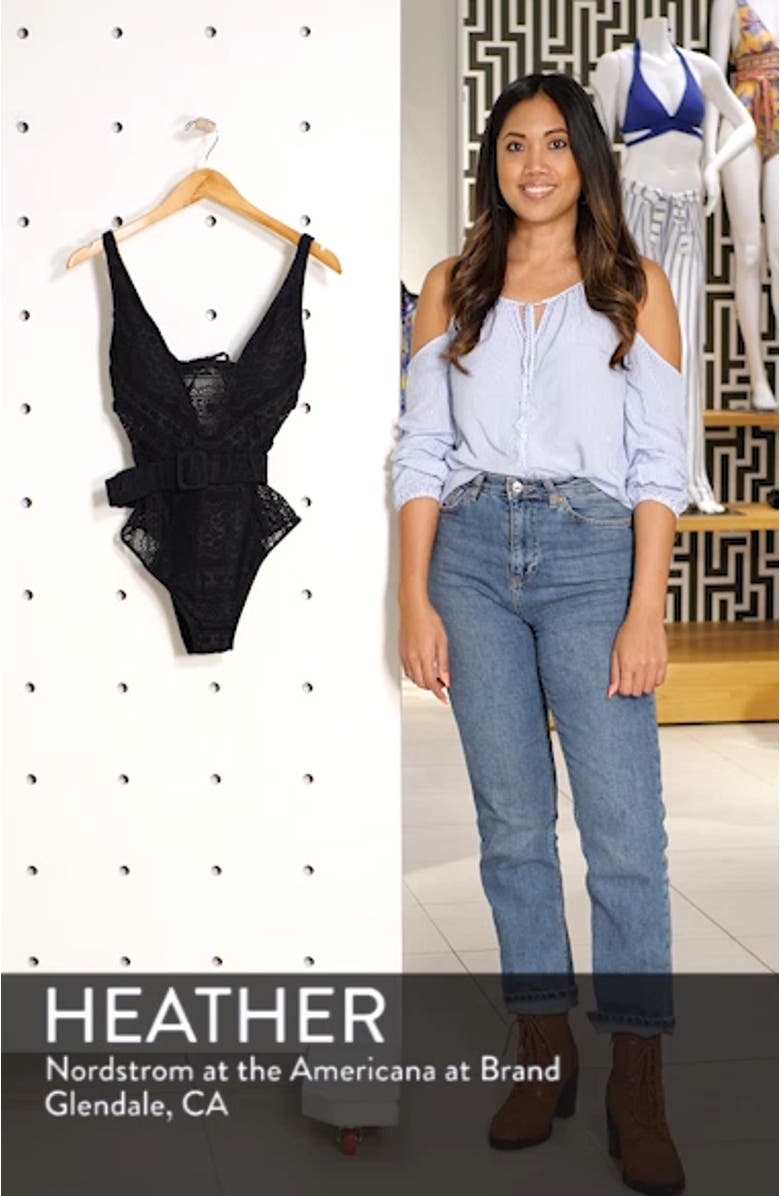 Color Play Belted One-Piece Swimsuit, sales video thumbnail