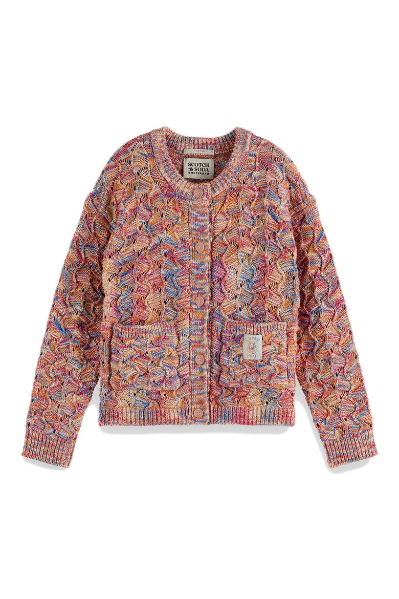 Multicolor Oversize Cardigan, Main, color, EL COSMIC