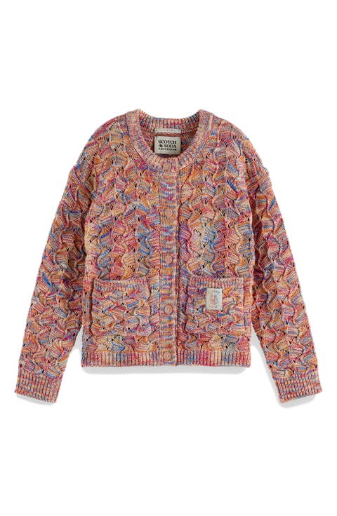 Multicolor Oversize Cardigan