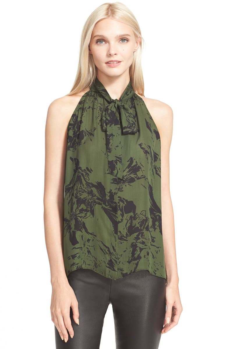 Parker 'Brantling' Sleeveless Print Silk Top, Main, color, 