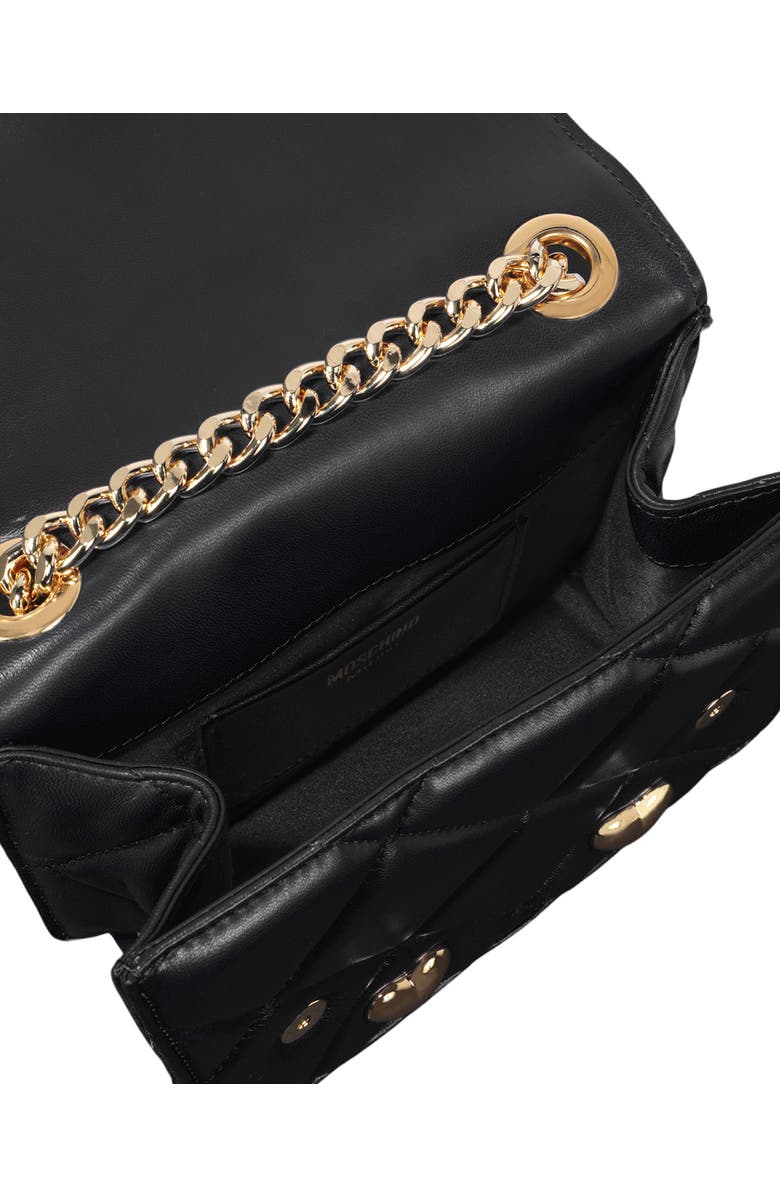 Moschino Quilted Heart Crossbody Bag, Alternate, color,