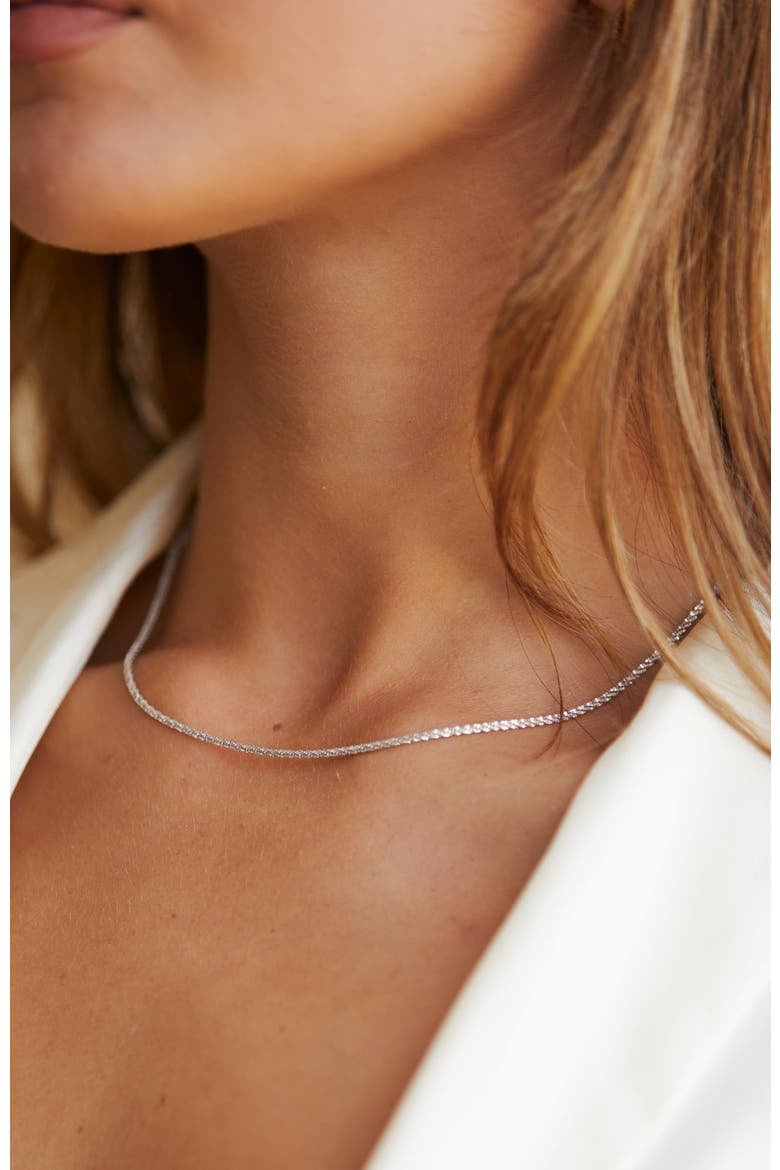 Piana Necklace, Alternate, color, Silver