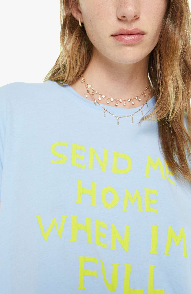 MOTHER The Boxy Goodie Goodie Supima<sup>®</sup> Cotton Tee, Alternate, color, Send Me Home