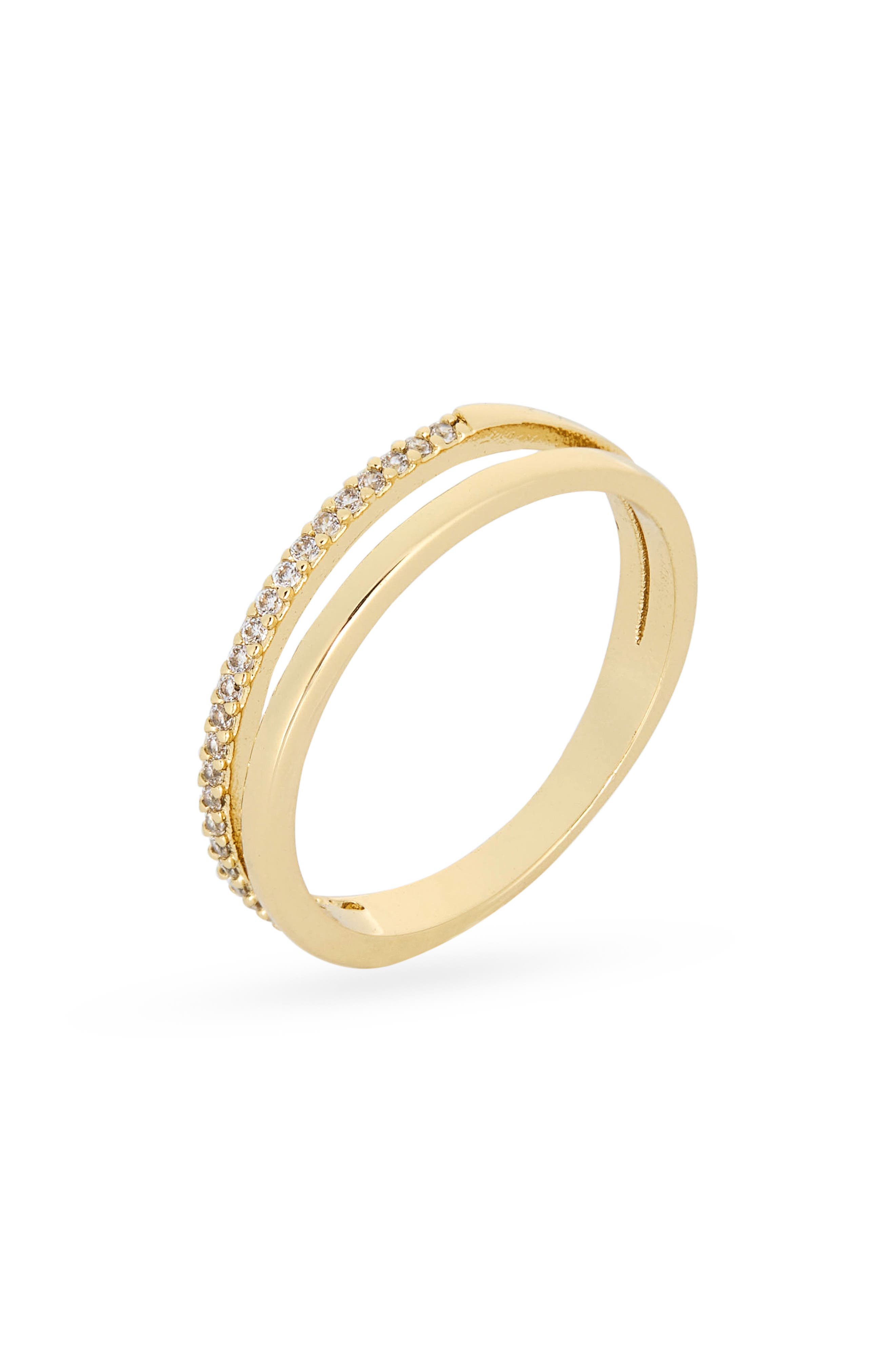 NORDSTROM RACK Faux Stack Cubic Zirconia Ring
