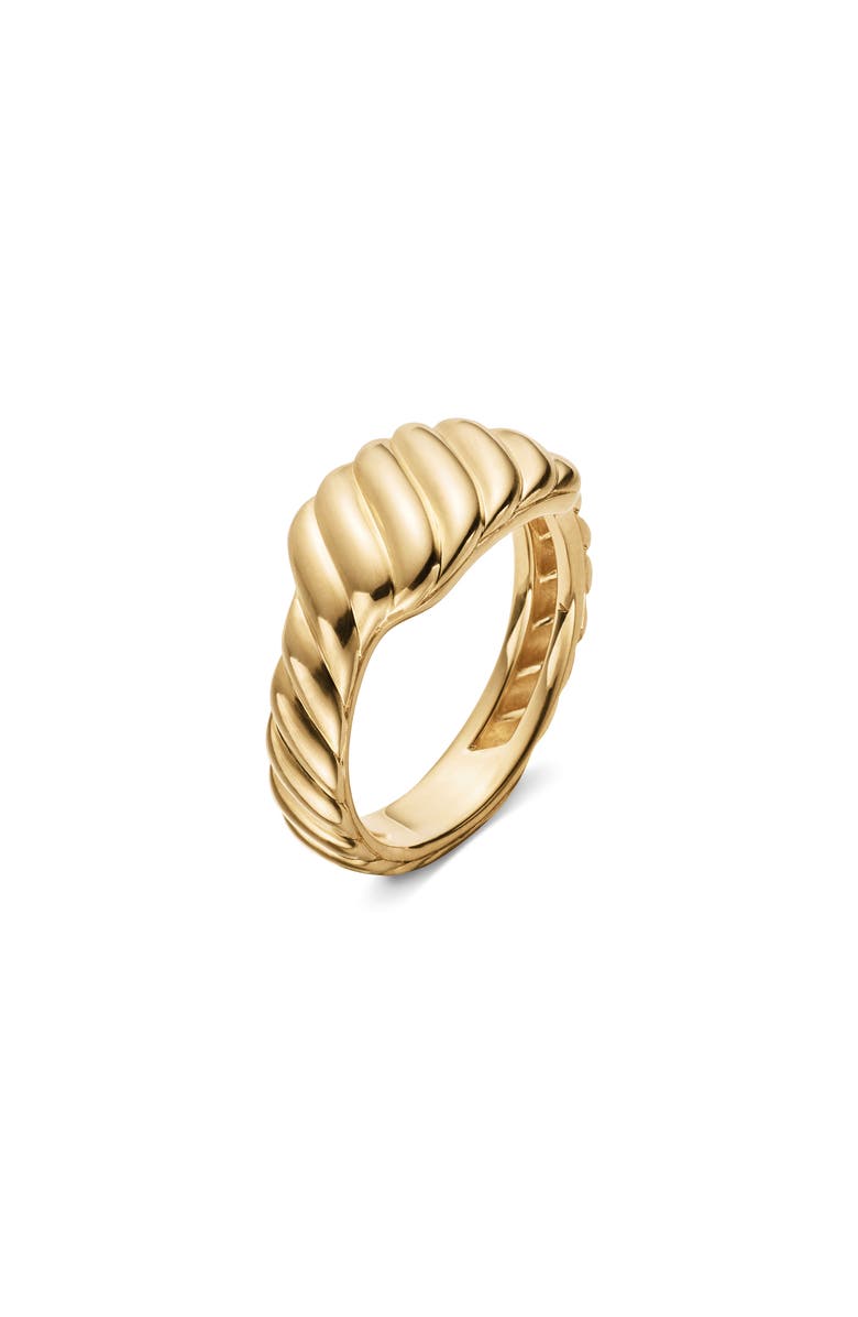 David Yurman Sculpted Cable Contour Ring in 18K Yellow Gold, Alternate, color, 
